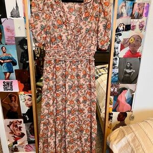 Floral Pink Maxi Dress